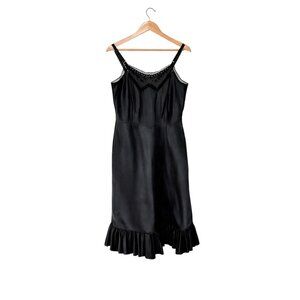 Vintage Barbizon Black Ariel 1950s Slip Size Tall Miss 18